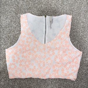 Paper Crane zip up crop top